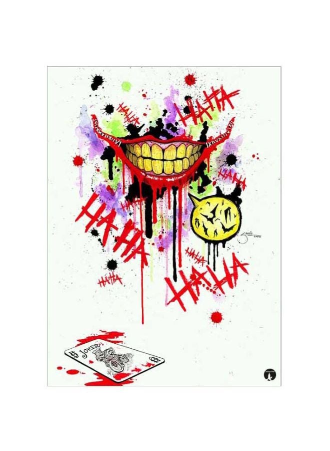 BP Joker Printed Mousepad Red/Purple/Yellow