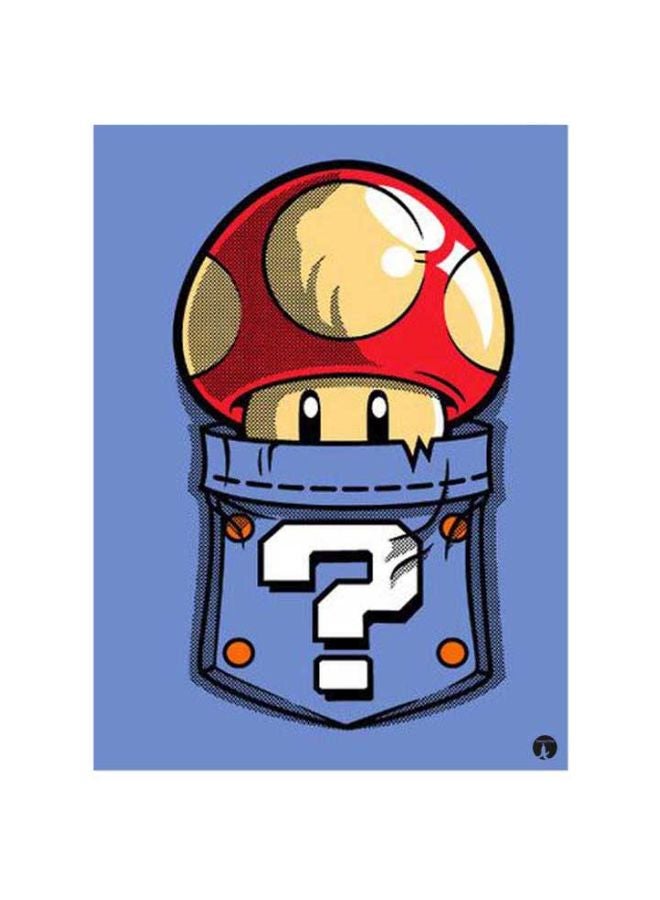 بي بي لوحة ماوس مطبوعة برسمة مقتبسة من لعبة "Super Mario" متعدد الألوان