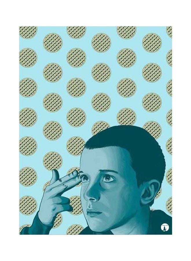 BP Stranger Things Printed Mouse Pad Blue/Beige