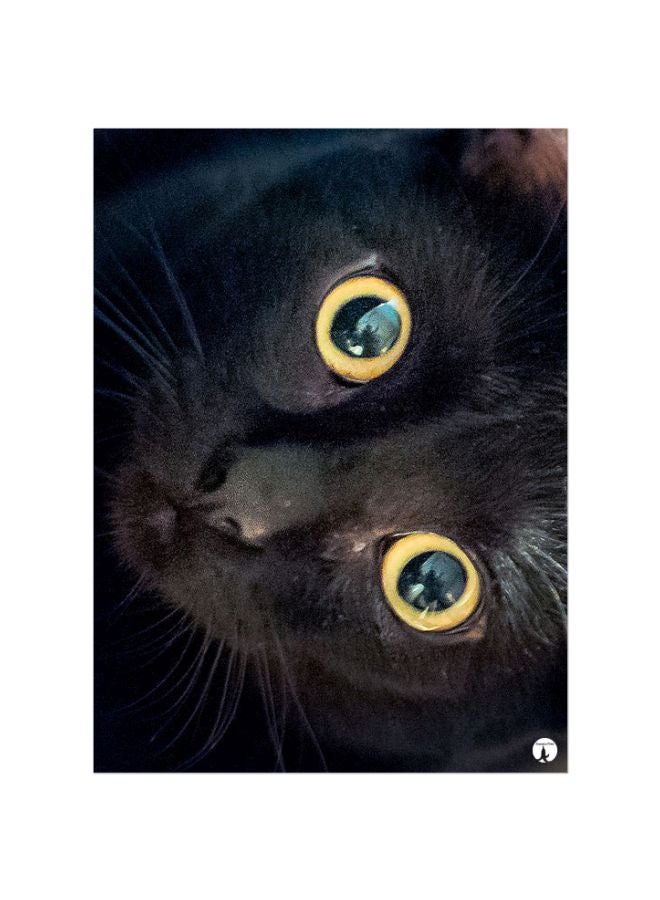 BP Cat Printed Mousepad Black/Yellow