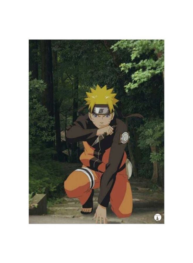 BP Naruto Printed Mousepad Orange/Black/Green