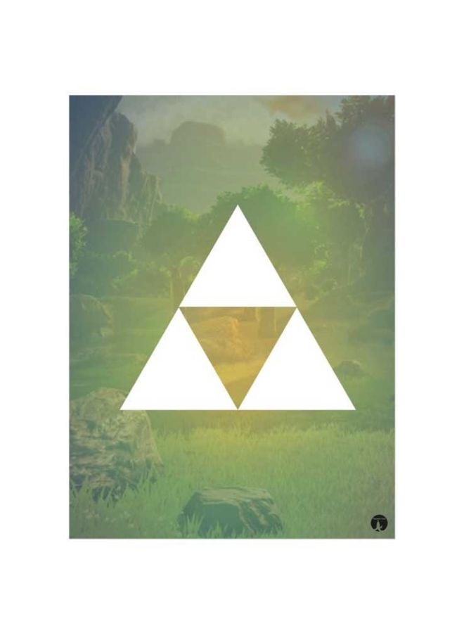 BP The Legend Of Zelda Printed Mousepad Green/White/Yellow