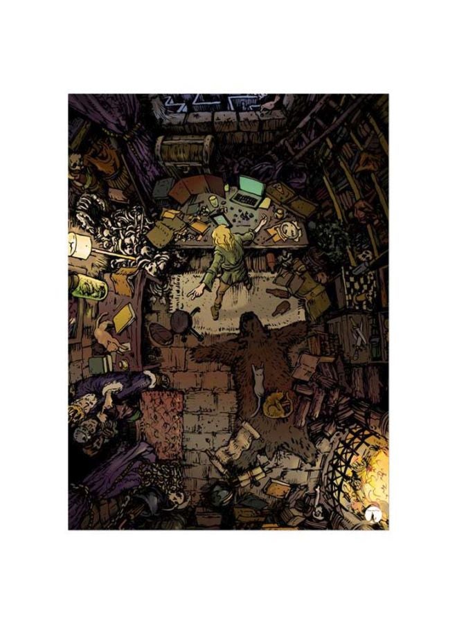 BP Drawing Printed Mouse Pad Yellow/Brown/Black