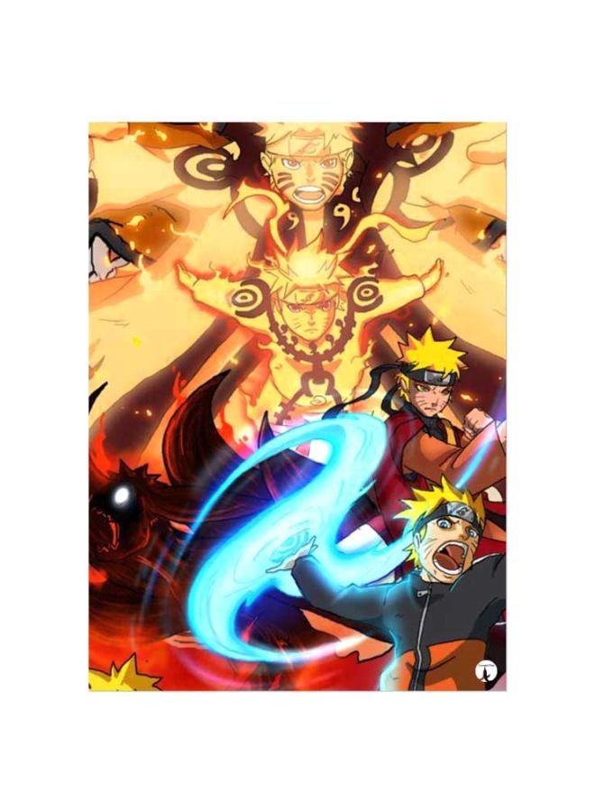 BP Anime Naruto Printed Mousepad Blue/Red/Brown