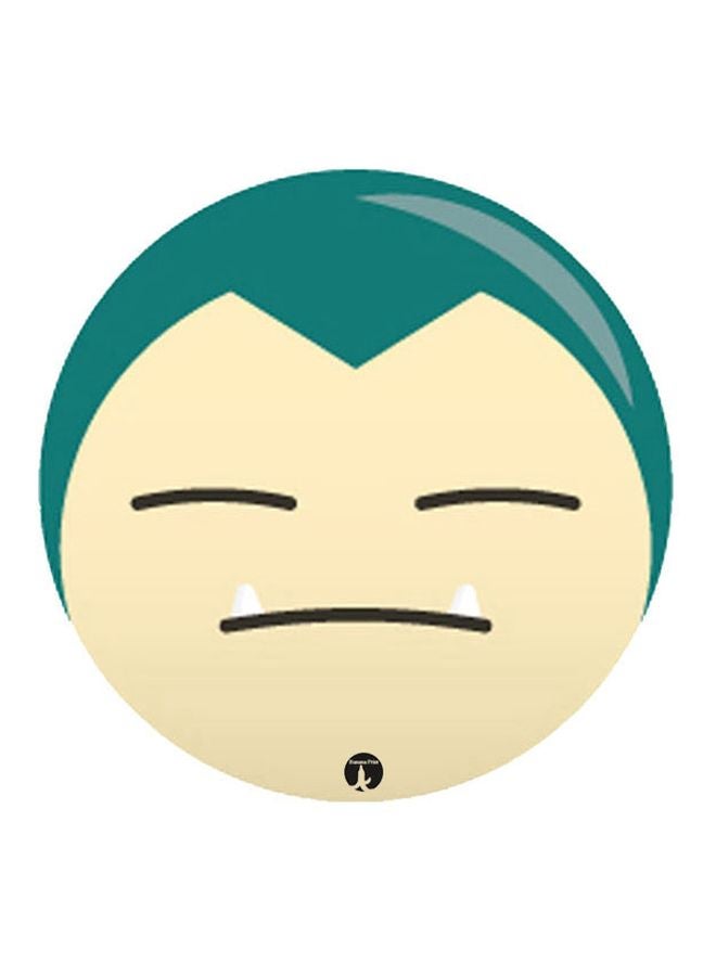 لوحة ماوس مزينة بطبعة شخصية مستوحاة من سلسلة ألعاب الفيديو "Pokemon" أخضر / بيج / أسود