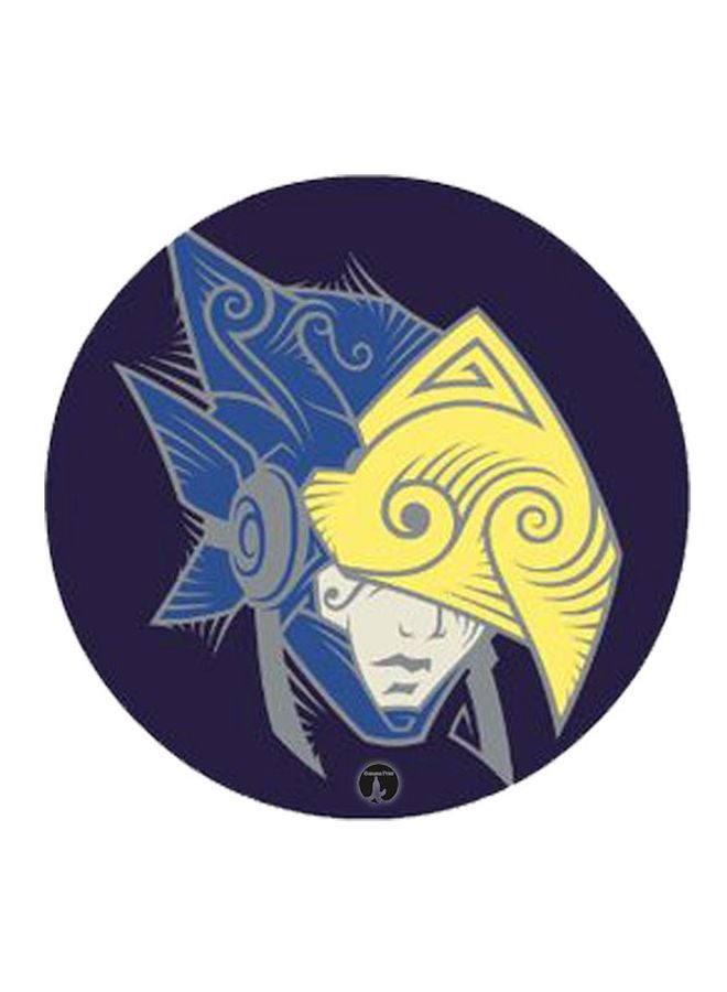 BP Overwatch Character Printed Mousepad Blue/Yellow/Black