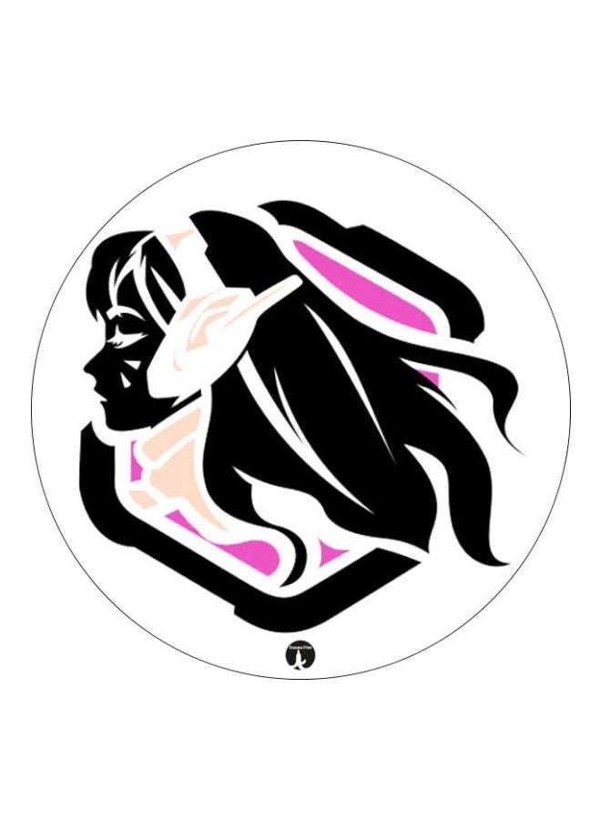 BP Video Game Overwatch Printed Mousepad Black/Pink/White
