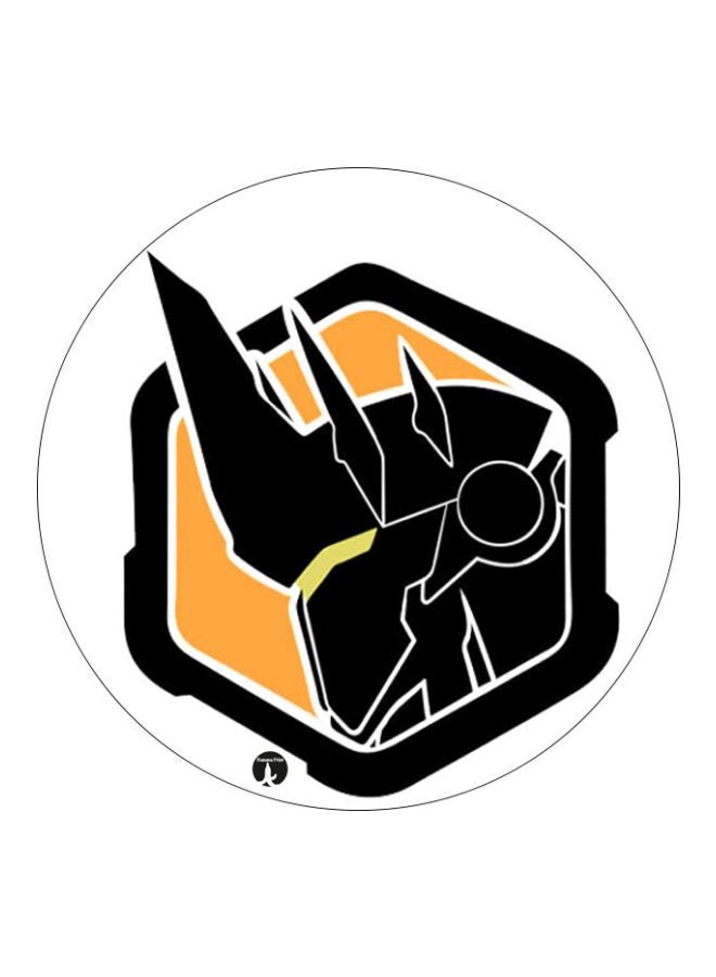 BP Video Game Overwatch Printed Mousepad Black/Orange/Yellow