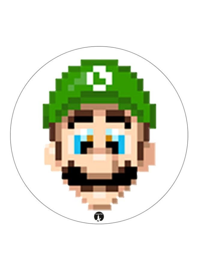BP Super Mario Printed Mousepad Green/Brown/White
