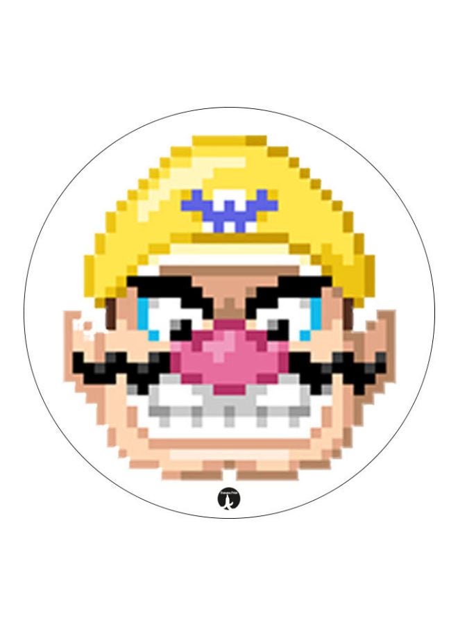 BP Super Mario Theme Printed Mousepad White/Yellow/Pink