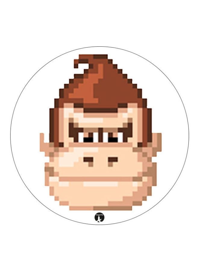 BP Super Mario Theme Printed Mouse Pad Beige/White/Brown