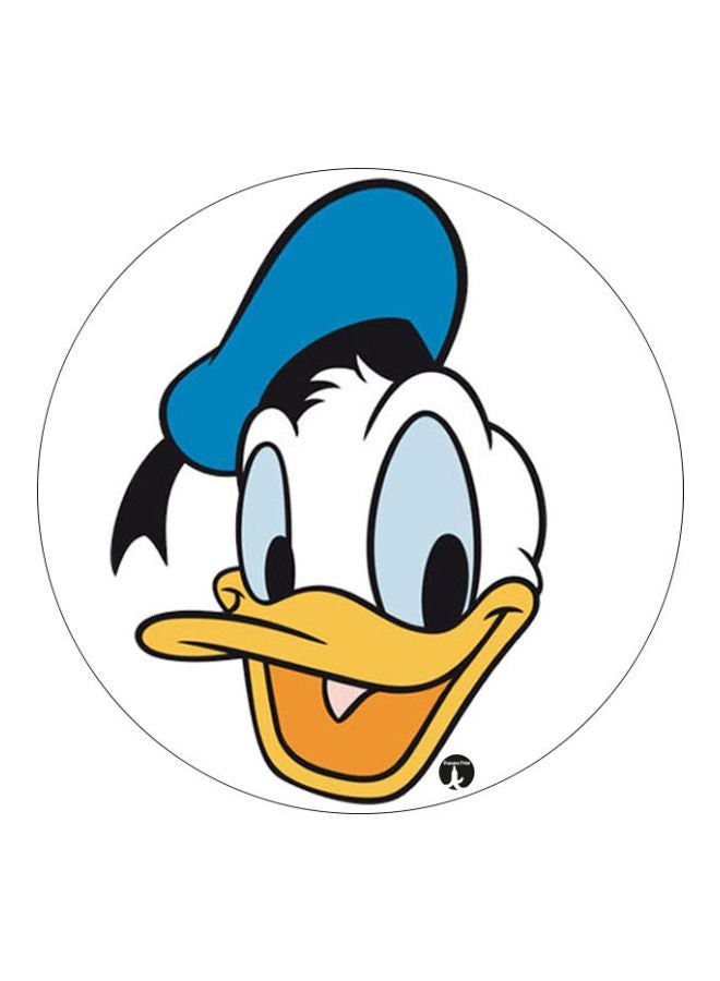 Donald Duck Printed Mouse Pad Yellow/Black/Blue