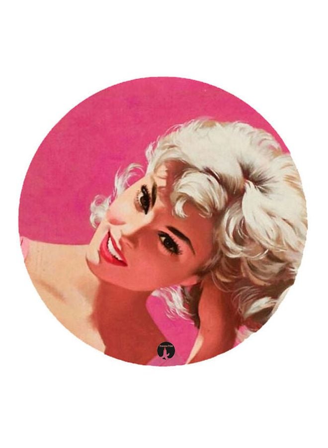 لوحة ماوس مطبوع عليها رسمة من فن البوب آرت بيج/أحمر/أسود