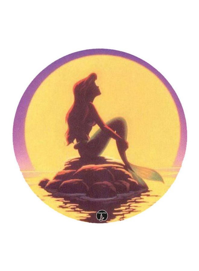 لوحة ماوس بطبعة ديزني أصفر/أرجواني/بني