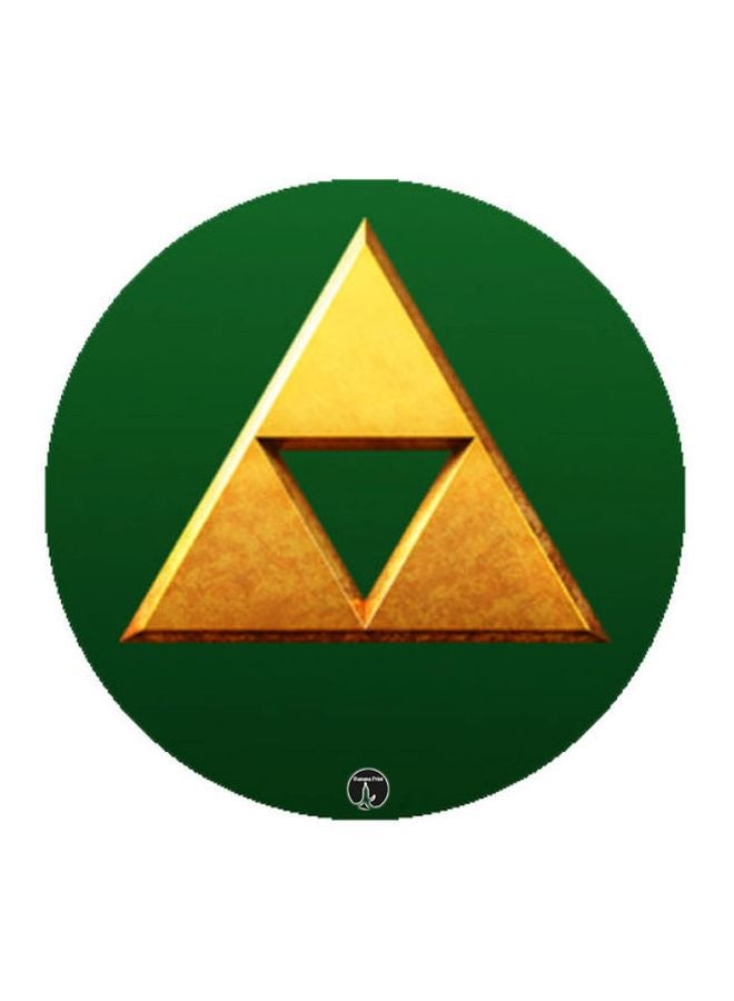لوحة ماوس مزينة بطبعة مستوحاة من سلسلة ألعاب الفيديو "The Legend of Zelda" أخضر/أصفر