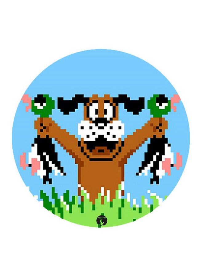 بي بي لوحة ماوس بطبعة مستوحاة من لعبة الفيديو "Duck Hunt" بني/ أخضر/ أسود