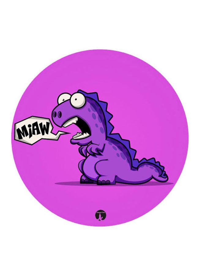 BP Dinosaur Printed Mousepad Purple/White/Black