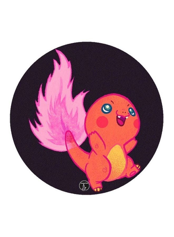 BP Pokemon Printed Mousepad Orange/Pink/Black