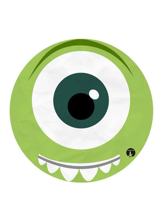 لوح ماوس بطبعة من فيلم "Monster" من عالم ديزني أخضر / أبيض / أسود