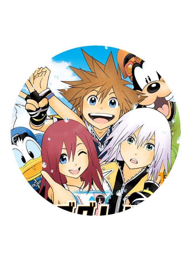 Kingdom Hearts Printed Mousepad Red/Brown/Blue