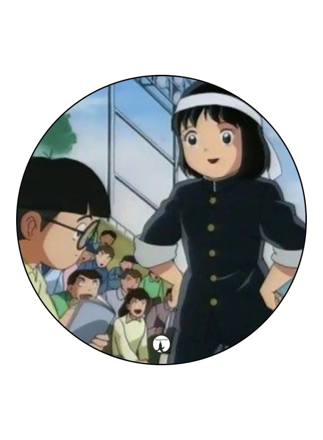 BP Anime Captain Majid Printed Mousepad Black/Blue/Brown