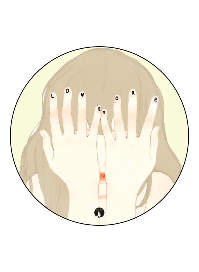 BP Girl Printed Mousepad Beige/Grey