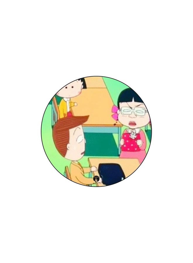 BP Chibi Maruko Chan Printed Mouse Pad Beige/Green/Blue