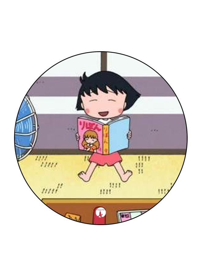 BP Chibi Maruko Chan Printed Mouse Pad Yellow/Pink/Black