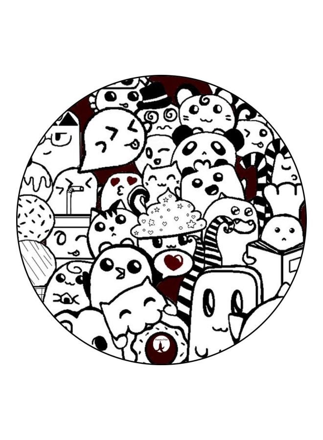 BP Monsters Printed Mouse Pad White/Black