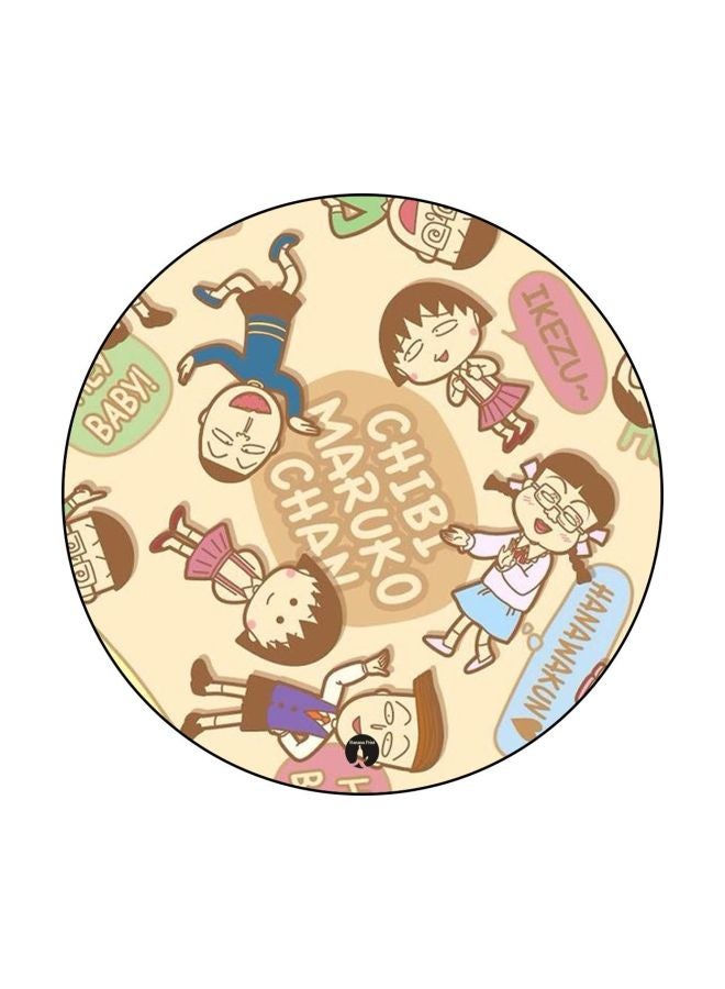 BP The Animation Chibi Maruko Chan Printed Mouse Pad Multicolour
