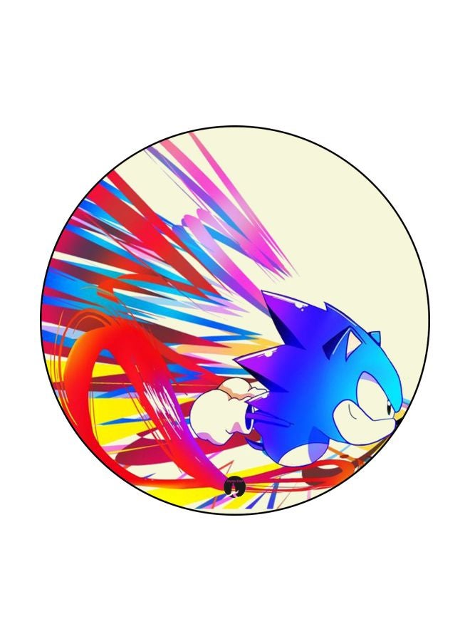 BP Cartoon Printed Mouse Pad Blue/Red/Yellow