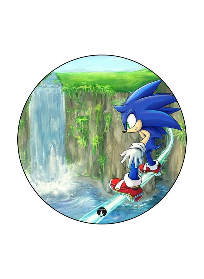 BP Cartoon Printed Mouse Pad Blue/Green/White