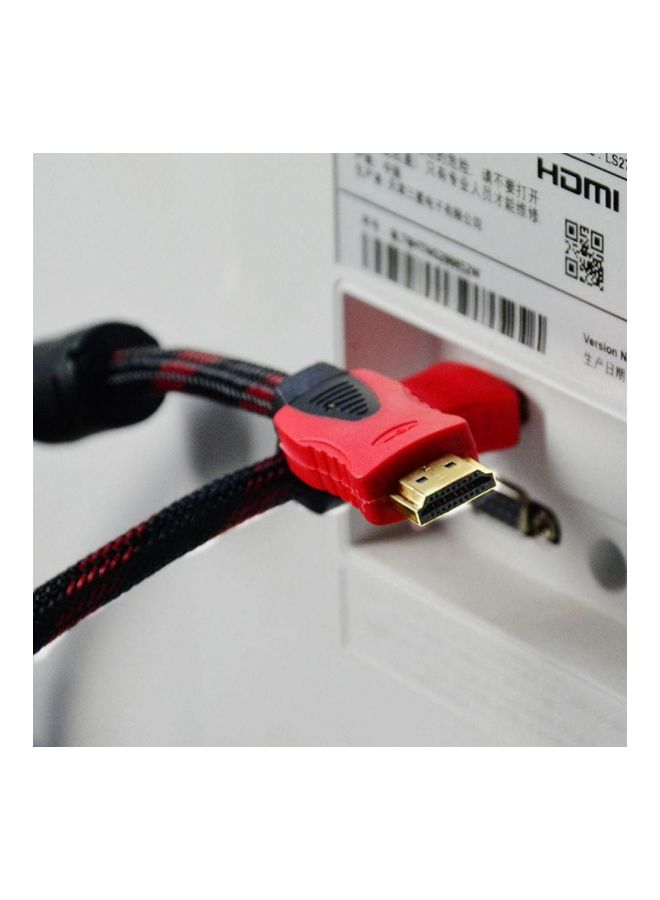 كابل HDMI أسود/أحمر - Image 3