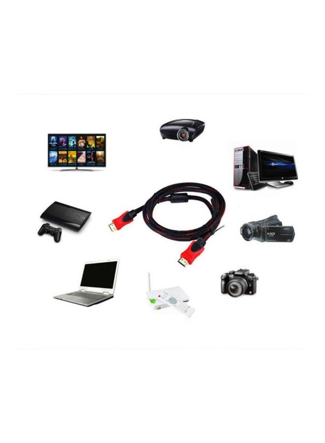 كابل HDMI أسود/أحمر - Image 2