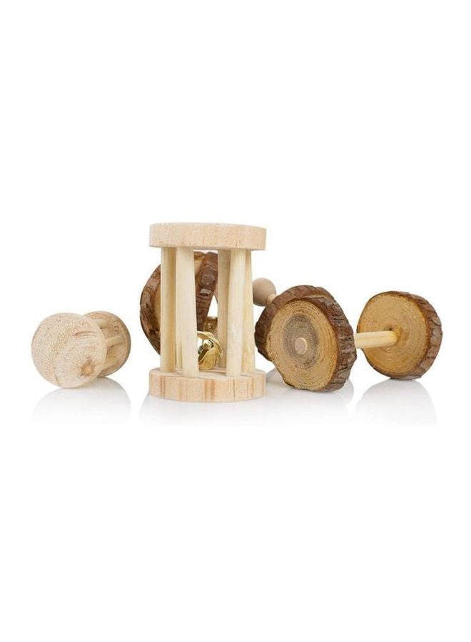 Pack Of 5 Hamster Chew Toys Brown/Beige 18cm - Image 3
