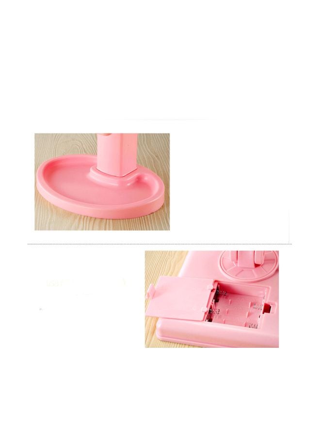 LED Adjustable Makeup Mirror Lmap Pink/White 29x6.7x17.5cm - Image 3