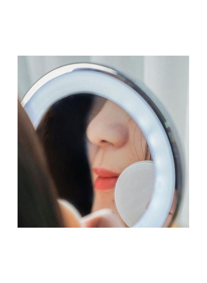 LED Vanity Mirror Pink/Clear 9.5x2.5x9.5cm - Image 2