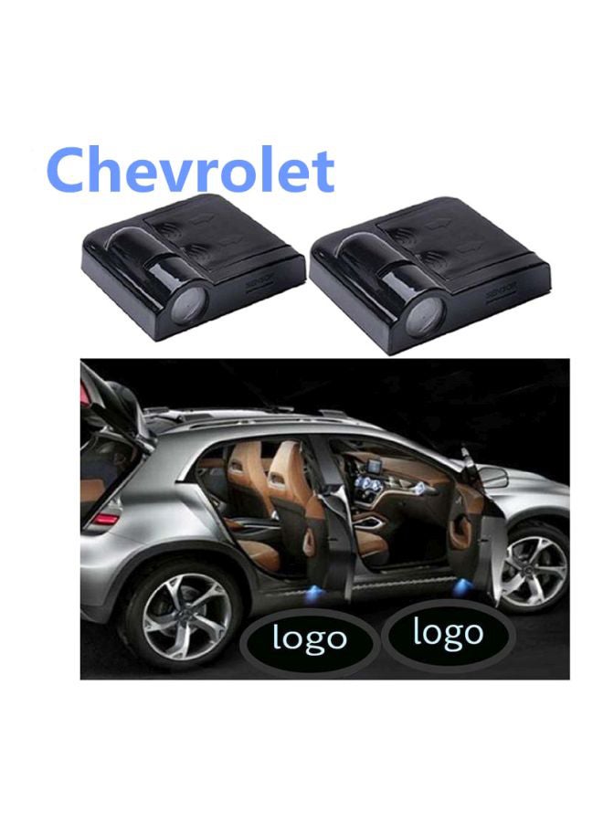 Generic 2-Piece Chevrolet Logo Designed LED Door Light  - Image 4