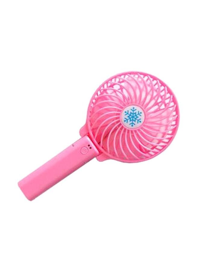 USB Powered Portable Hand Fan Pink 10centimeter
