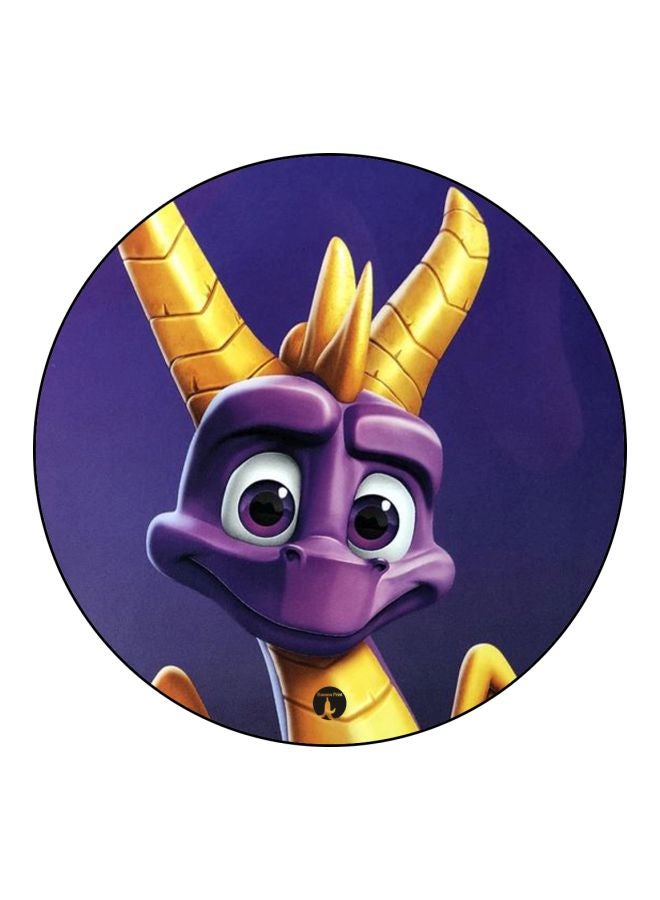 Spyro Printed Mousepad Purple/Gold/White