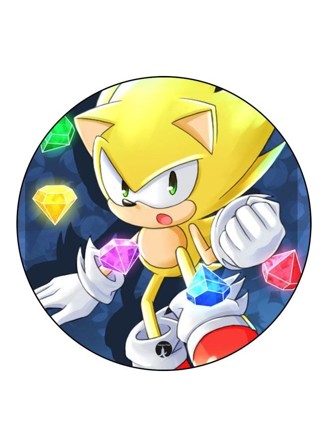 Sonic Printed Mousepad Yellow/Blue/Red