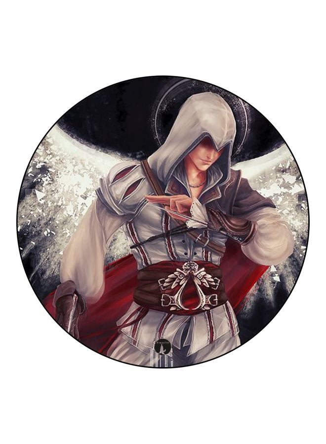 بي بي لوحة ماوس بطبعة لعبة "Assassin's Creed" أبيض/أسود/أحمر