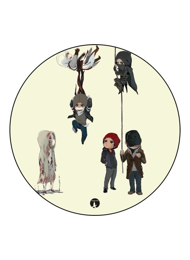 بي بي لوحة ماوس بطبعة العديد من شخصيات ألعاب الفيديو متعدد الألوان