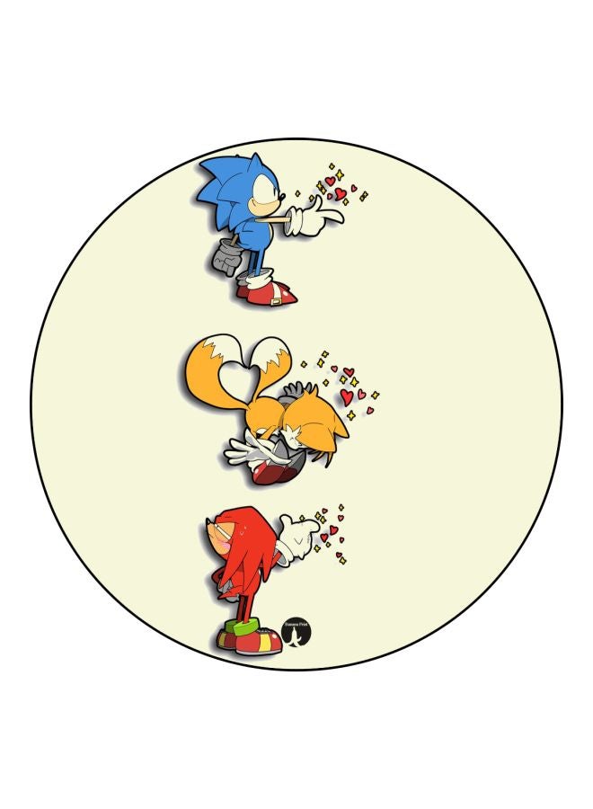 وسادة ماوس مطبوعة بشخصية Sonic بيج/ أزرق/ أحمر