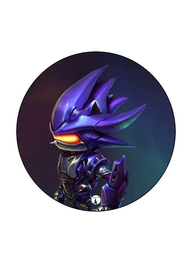 BP Sonic Theme Printed Mouse Pad Purple/Green/Grey