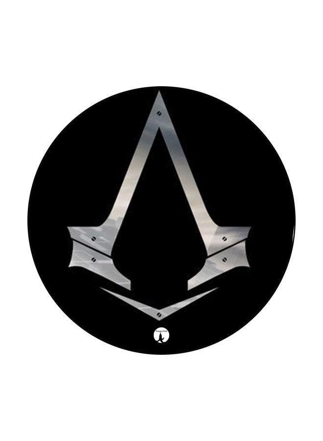 BP Assassin's Creed Theme Printed Mouse Pad Black/Silver