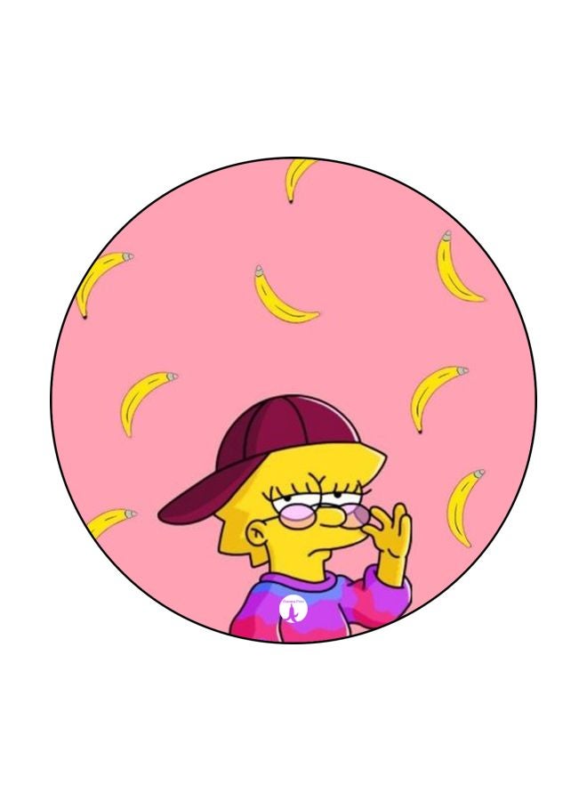 BP The Simpsons Printed Mousepad Pink/Yellow/Purple