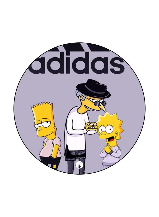 BP Simpsons Theme Printed Mousepad White/Yellow/Black