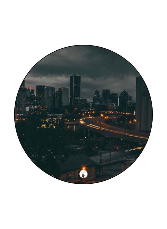 BP A City Printed Mouse Pad Grey/Black/Yellow