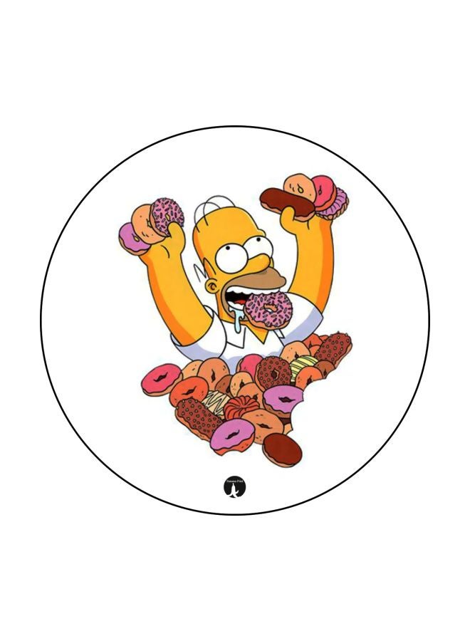 BP The Simpsons Printed Mousepad Yellow/White/Pink